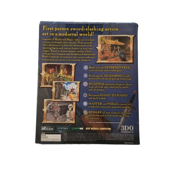 Legends of Might & Magic PC Game 3DO Video Game Big Box 2001 Medieval CD Rom - Picture 5 of 11